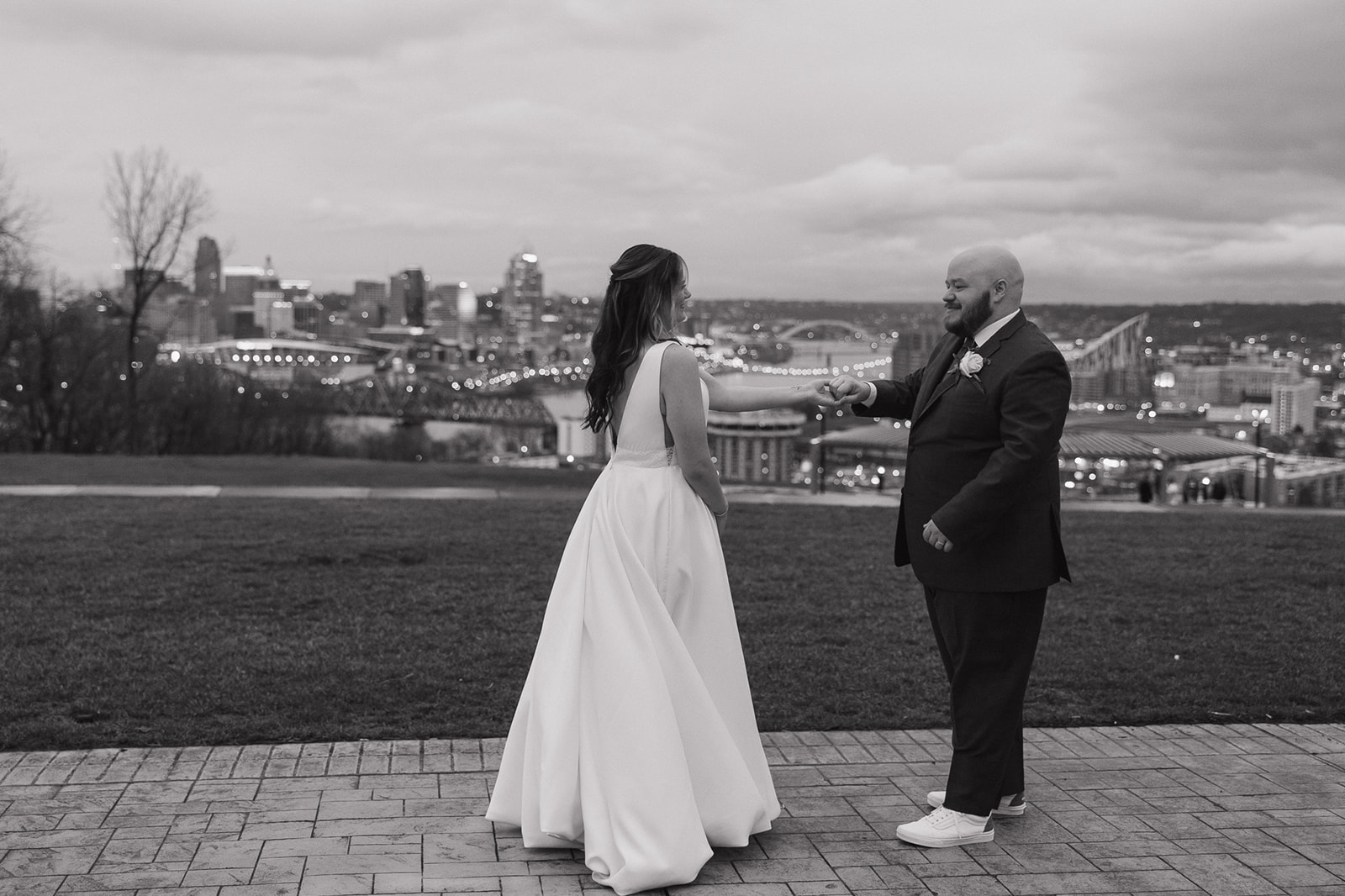 Couple on their wedding day